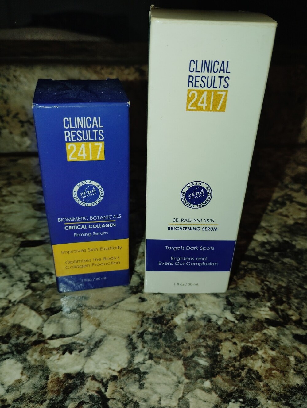 Clinical Results 24/7 Facial Serum Duo (1 fl oz / 30 mL each)​Both products .New